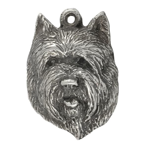 Cairn Terrier II - halskæde med en hund, forsølvet vedhæng til en hundefan, unikke Art-Dog smykker