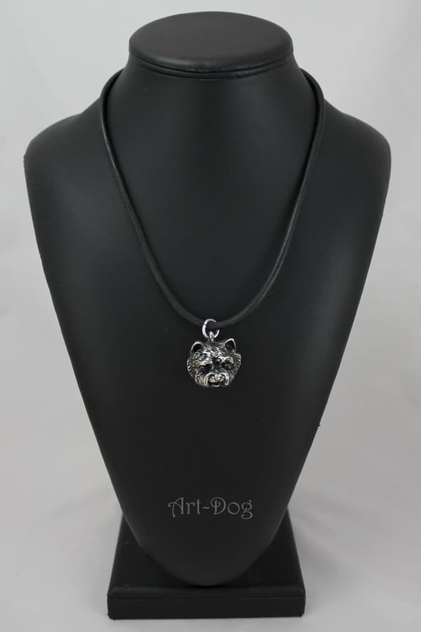 West Highland White Terrier, Westie I - hundhalsband, silverpläterat hänge för en hundfantast, unika Art-Dog-smycken