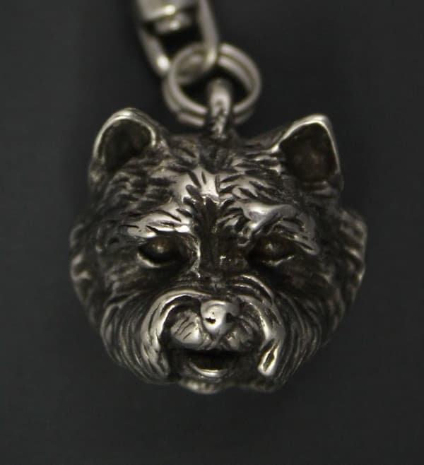 West Highland White Terrier, Westie I - hundhalsband, silverpläterat hänge för en hundfantast, unika Art-Dog-smycken