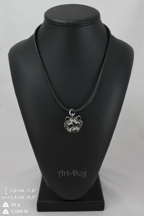 West Highland White Terrier, Westie I - hundhalsband, silverpläterat hänge för en hundfantast, unika Art-Dog-smycken