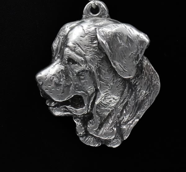 Tosa Inu, Tosa-inu, Japaninmastiffi - kaulakoru koiralla, hopeoitu riipus koiran fanille, ainutlaatuiset Art-Dog korut