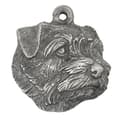 Miniatyrbild 6 av 7: Norfolk Terrier - halsband med hund, silverpläterat hänge för en hundfantast, unika Art-Dog-smycken