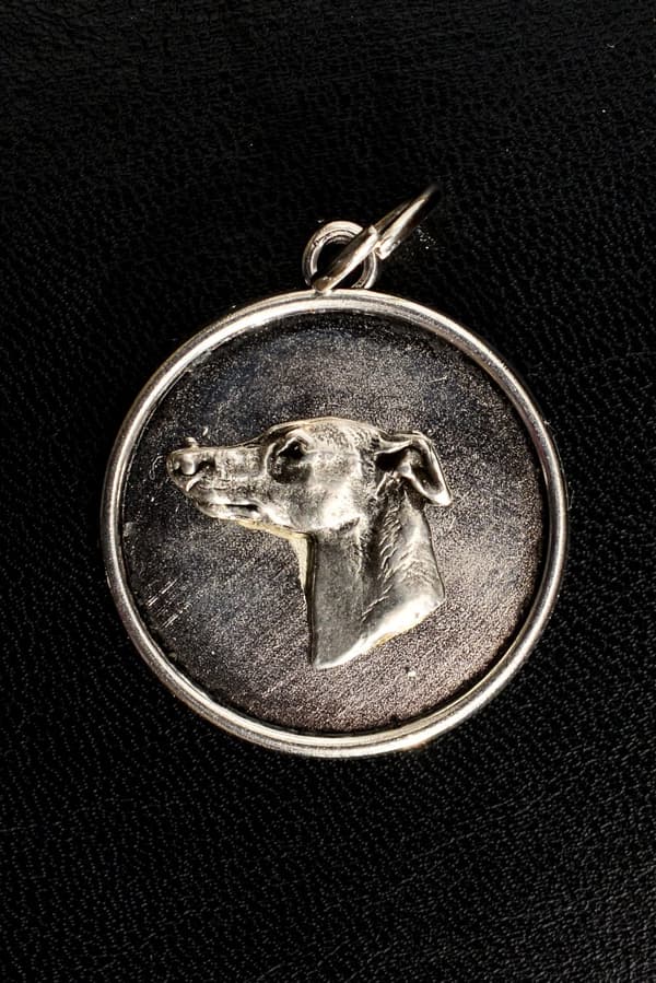 Whippet, engelsk vinthund - halsband med en hund, hänge för en hundmamma, unika Art-Dog smycken