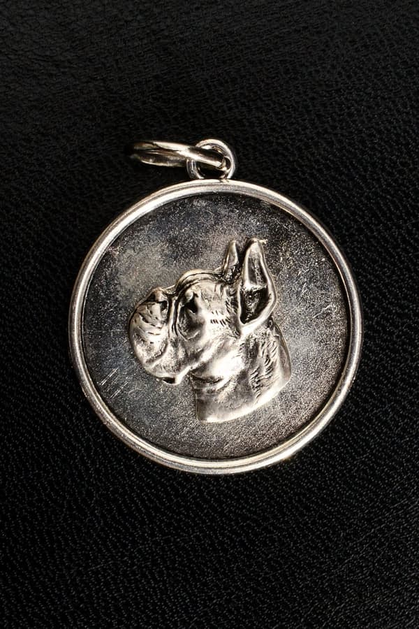 Boxer, Boxer I - halsband med en hund, hänge för en hundmamma, unika Art-Dog smycken