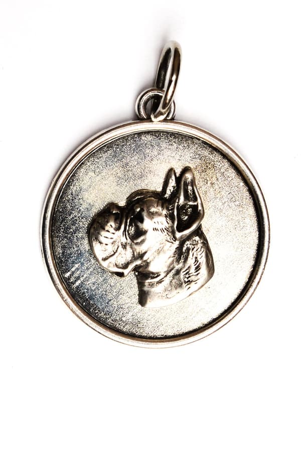 Boxer, Boxer I - halsband med en hund, hänge för en hundmamma, unika Art-Dog smycken