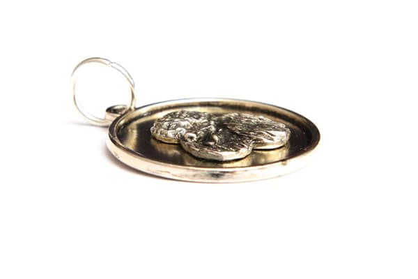 Pudel - halsband med en hund, hänge för en hundmamma, unika Art-Dog smycken