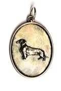 Miniatyrbillede 1 af 9: Gravhund - halskæde med en hund, vedhæng til en hunds mor, unikke Art-Dog smykker