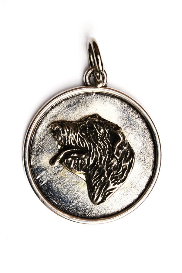 Irländsk varghund, irländsk varghund II - halsband med en hund, hänge för en hundmamma, unika Art-Dog smycken