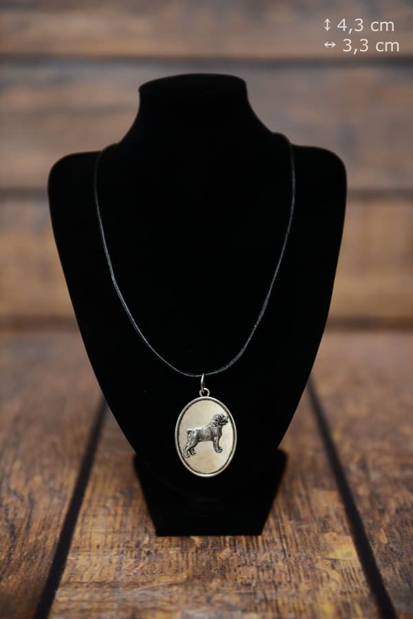 Rottweiler - halsband med en hund, hänge för en hunds mamma, unika Art-Dog smycken