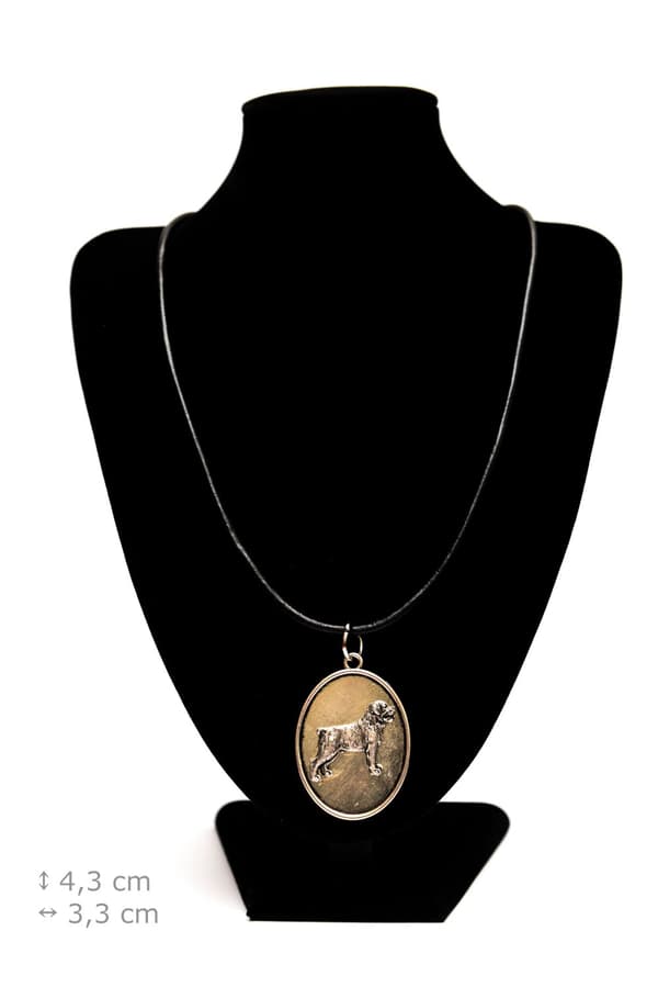 Rottweiler - halsband med en hund, hänge för en hunds mamma, unika Art-Dog smycken