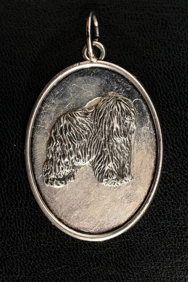 Polish Lowland Sheepdog, PON - hundhalsband, hänge för hundmamma, unika Art-Dog smycken