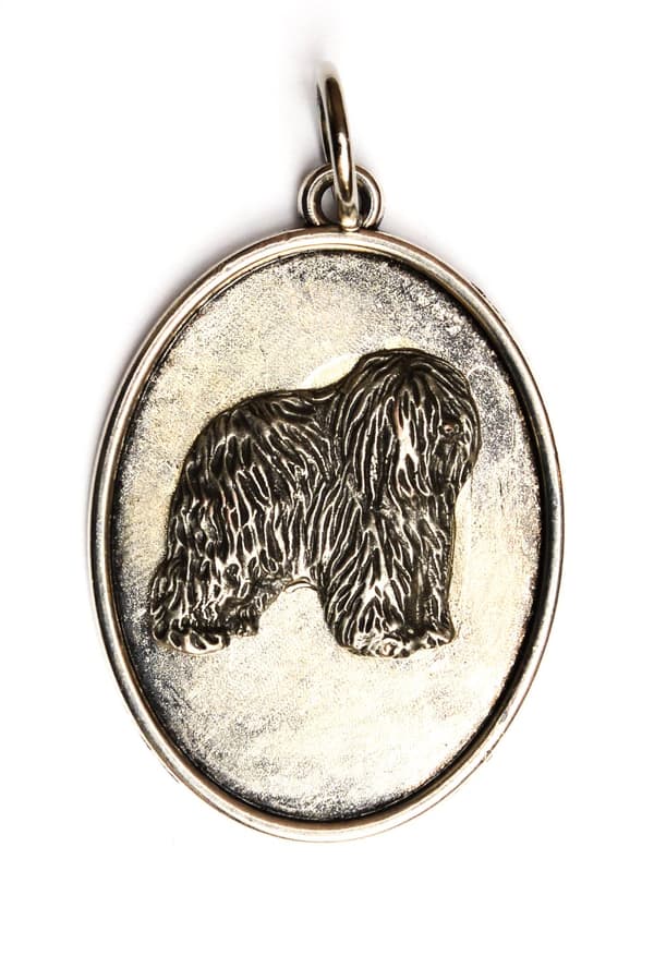 Polish Lowland Sheepdog, PON - hundhalsband, hänge för hundmamma, unika Art-Dog smycken