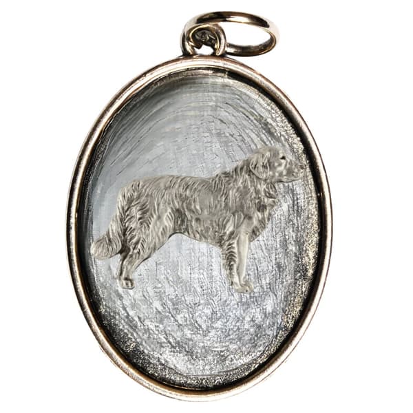 Golden Retriever - halsband med en hund, hänge för en hundmamma, unika Art-Dog smycken