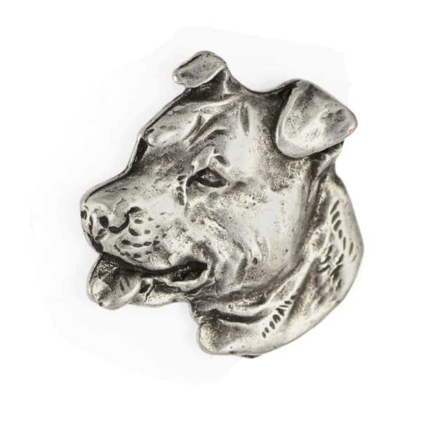 American Staffordshire terrier, Amstaff, Amstaf - halsband med en hund, hänge för en hundmamma, unika smycken av Art-Dog