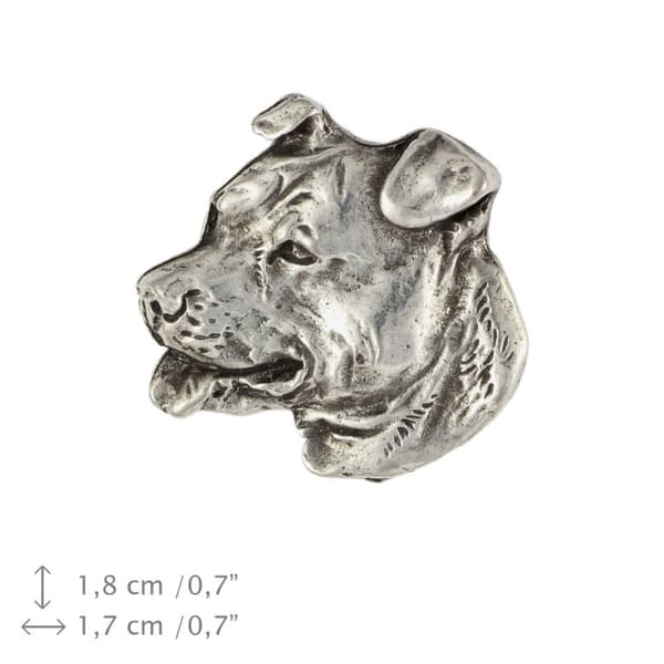 American Staffordshire terrier, Amstaff, Amstaf - halsband med en hund, hänge för en hundmamma, unika smycken av Art-Dog
