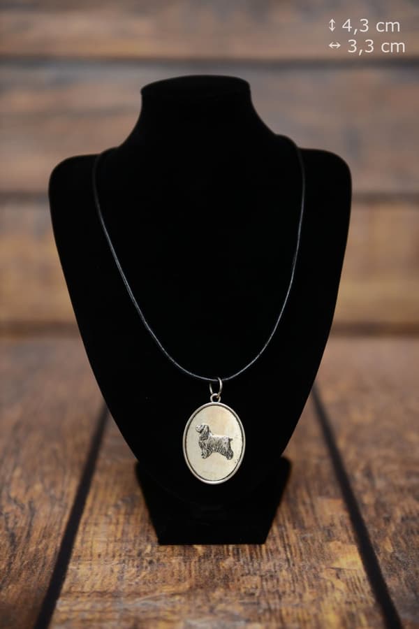Engelsk Cocker Spaniel - halsband med en hund, hänge för en hunds mamma, unika Art-Dog smycken