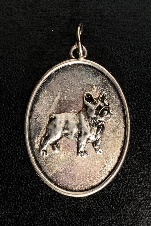 French Bulldog I - halsband med en hund, hänge för en hunds mamma, unika Art-Dog smycken