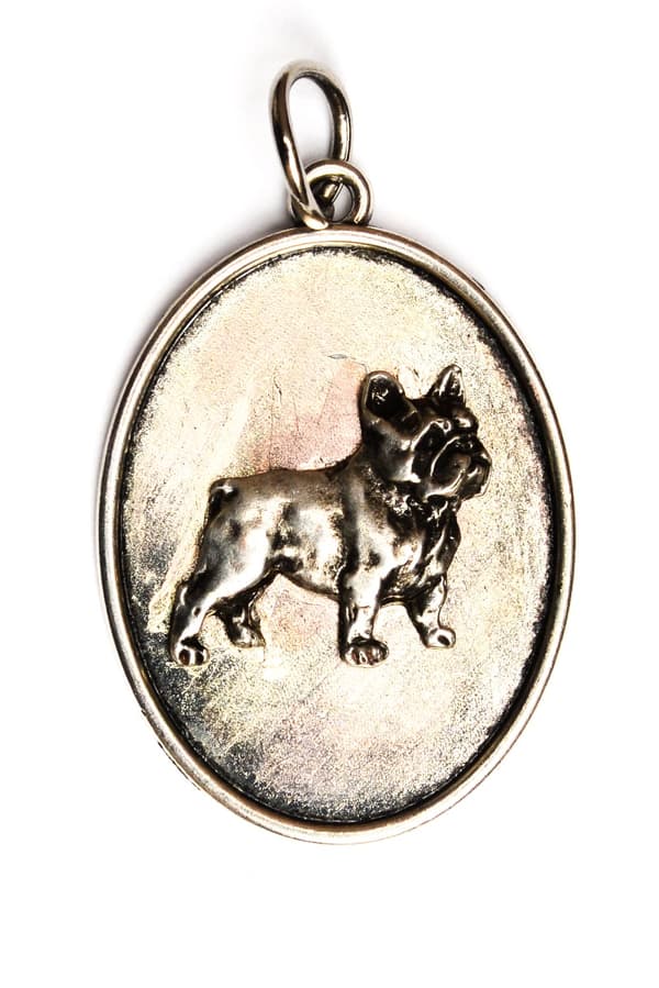 French Bulldog I - halsband med en hund, hänge för en hunds mamma, unika Art-Dog smycken