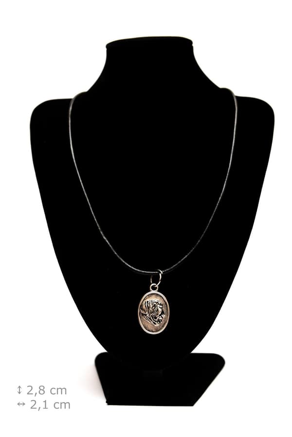 Bordeaux Dog, Dogue de Bordeaux, French Mastiff - halsband med en hund, hänge för en hundmamma, unika Art-Dog smycken