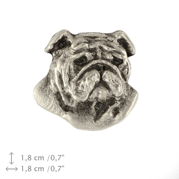 Englantibulldoggi, Bulldog II - kaulakoru koiran kanssa, riipus koiran äidille, ainutlaatuiset Art-Dog korut
