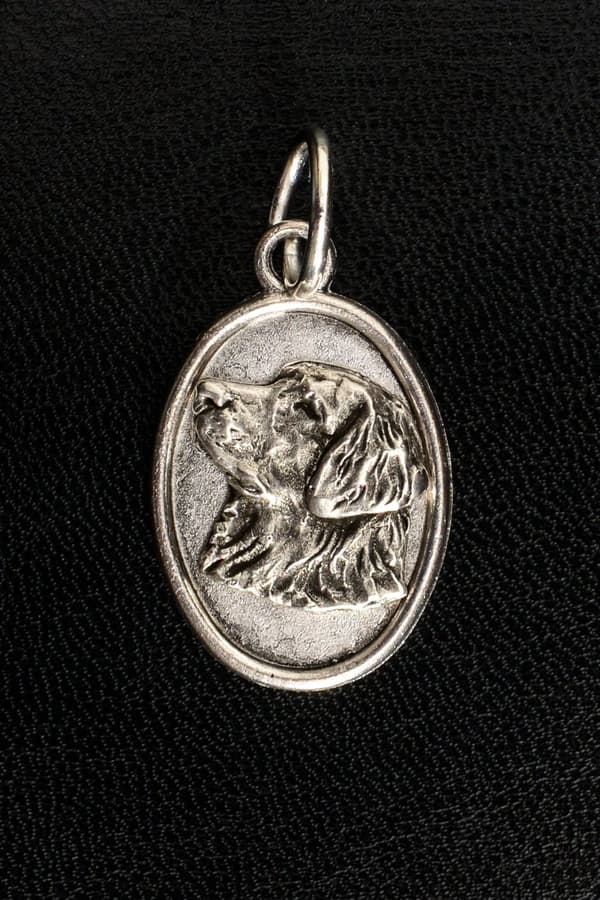 Golden Retriever I - halsband med en hund, hänge för en hundmamma, unika Art-Dog smycken