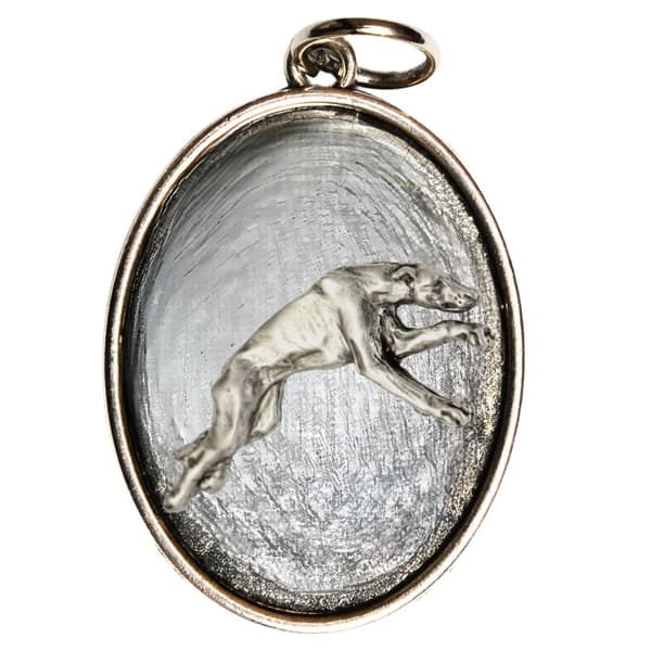 Greyhound, engelsk vinthund - halsband med en hund, hänge för en hunds mamma, unika Art-Dog smycken