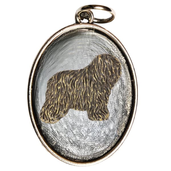 Polish Lowland Sheepdog, PON I - hundhalsband, hänge för hundmamma, unika Art-Dog smycken