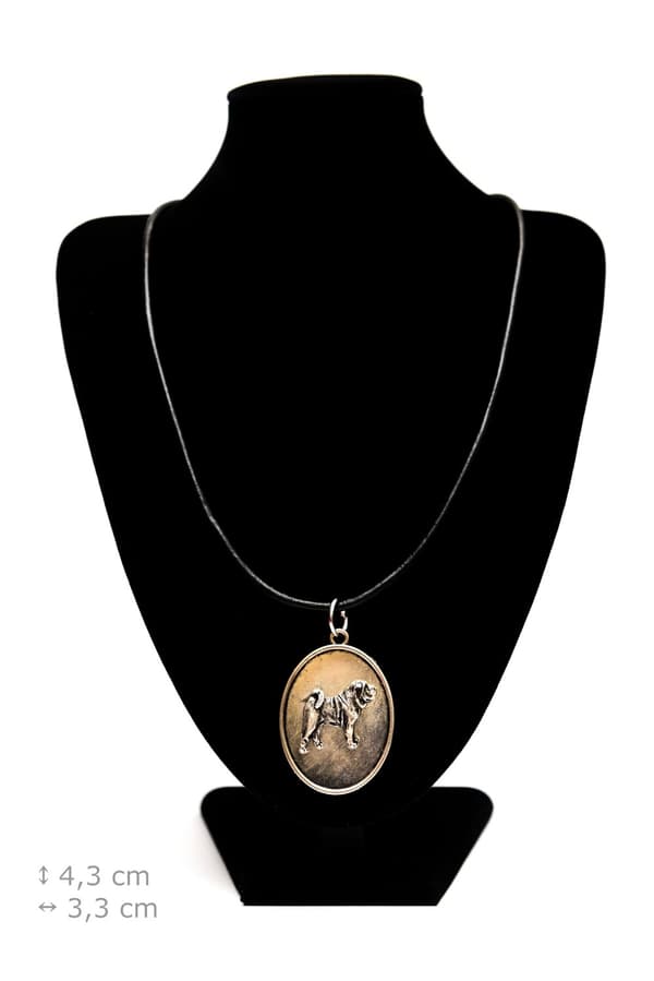 Shar Pei - halsband med en hund, hänge för en hundmamma, unika smycken av Art-Dog