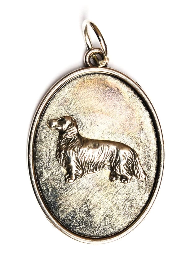 Tax III - halsband med en hund, hänge för en hunds mamma, unika Art-Dog smycken