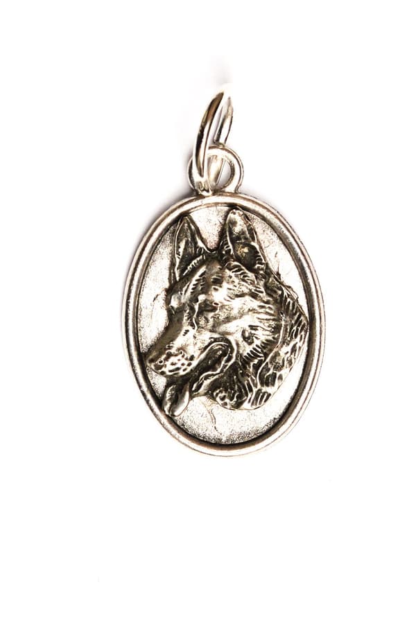 Schäfer, Alsace - halsband med en hund, hänge för en hundmamma, unika Art-Dog smycken