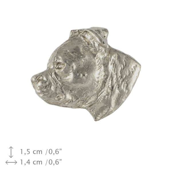 Staffordshire Bull Terrier, Staffik, Staffi - halsband med en hund, hänge för en hundmamma, unika smycken av Art-Dog