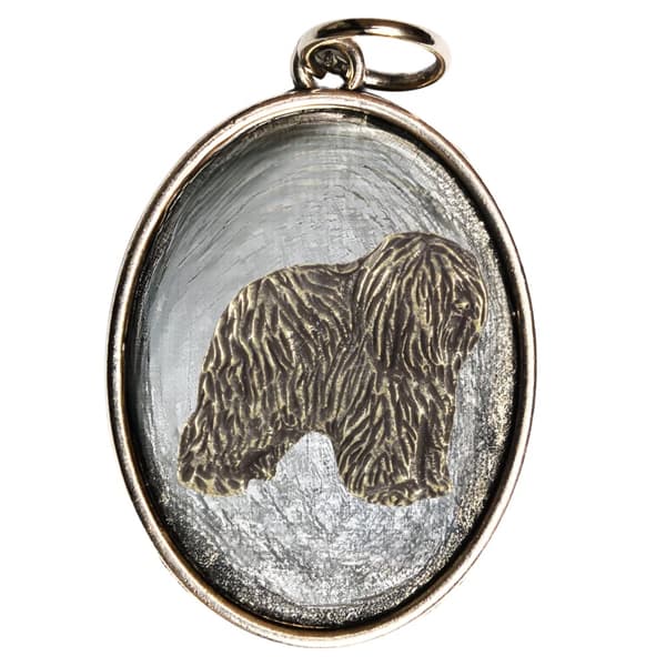 Polsk Lowland Sheepdog, PON II - hundehalskæde, vedhæng til hundemor, unikke Art-Dog smykker