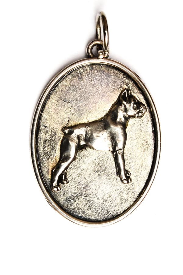 Boxer, Boxer II - halsband med en hund, hänge för hundmamma, unika Art-Dog smycken