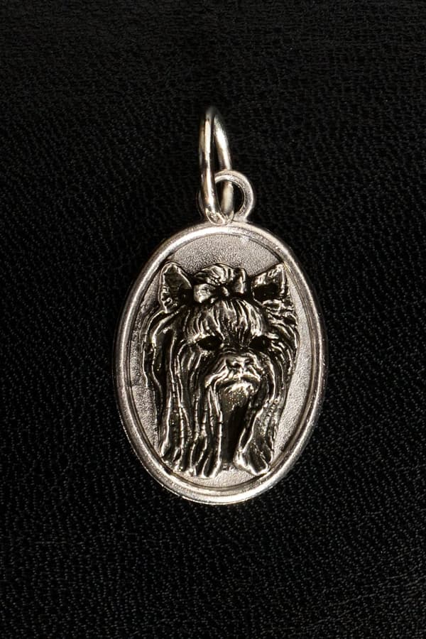Yorkshire Terrier, York, York, Yorkie I - halsband med en hund, hänge för en hundmamma, unika Art-Dog smycken