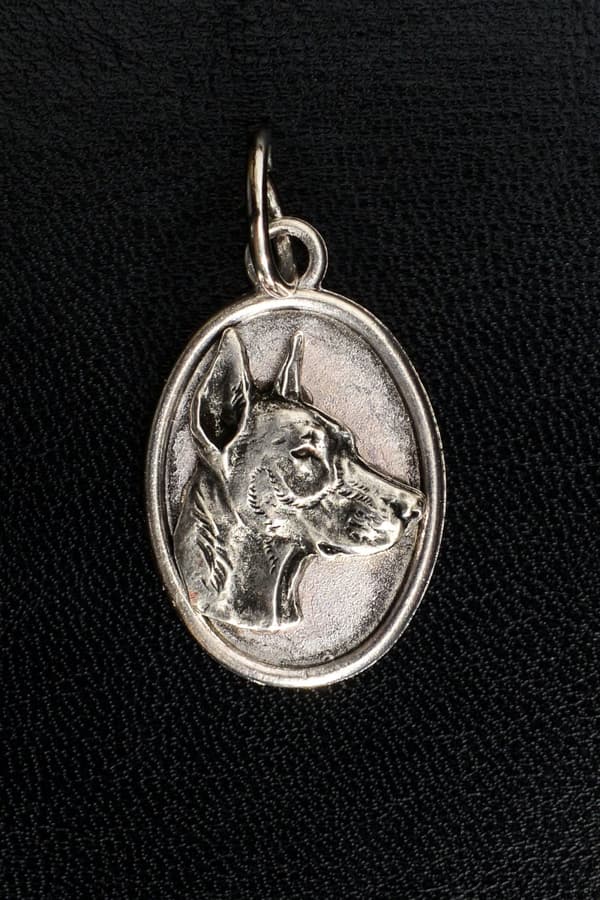 Doberman, Dobermann I - halsband med en hund, hänge för en hundmamma, unika smycken av Art-Dog