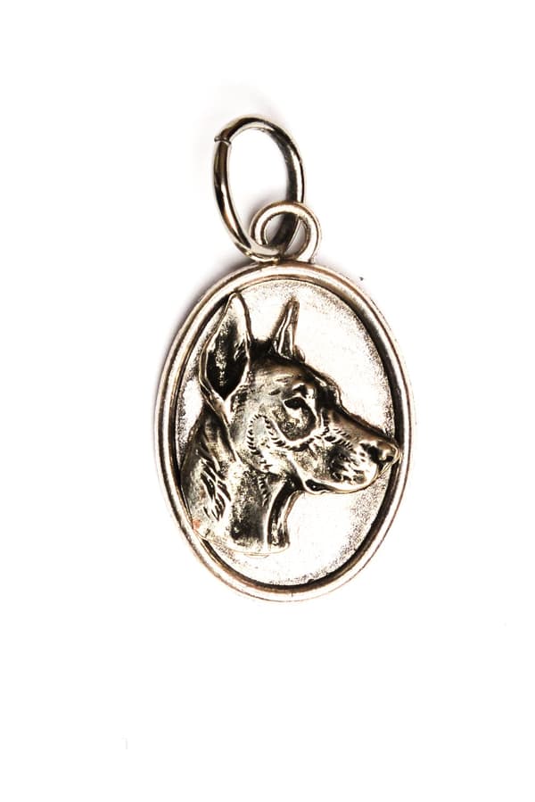 Doberman, Dobermann I - halsband med en hund, hänge för en hundmamma, unika smycken av Art-Dog