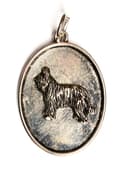 Miniatyrbillede 1 af 9: French Shepherd Briard, Berger de Brie II - halskæde med en hund, vedhæng til en hundemor, unikke smykker fra Art-Dog