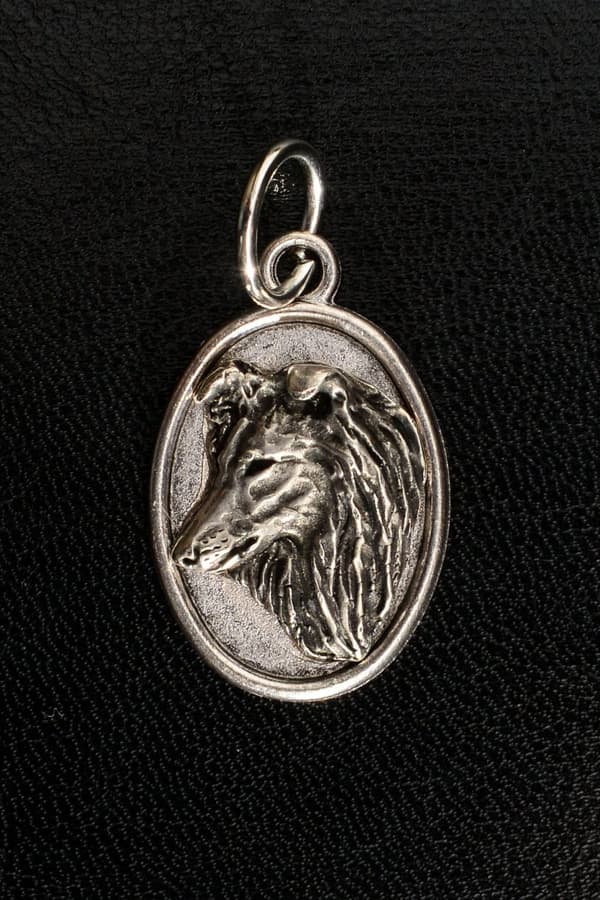 Sheltie - halsband med en hund, hänge för en hundmamma, unika Art-Dog smycken