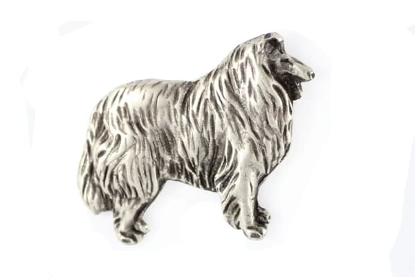 Långhårig Scottish Shepherd, Collie rough - halsband med en hund, hänge för en hunds mamma, unika Art-Dog smycken