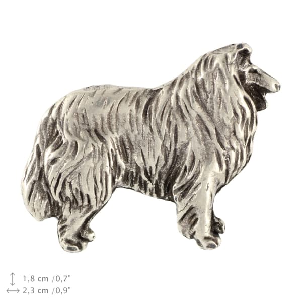 Långhårig Scottish Shepherd, Collie rough - halsband med en hund, hänge för en hunds mamma, unika Art-Dog smycken