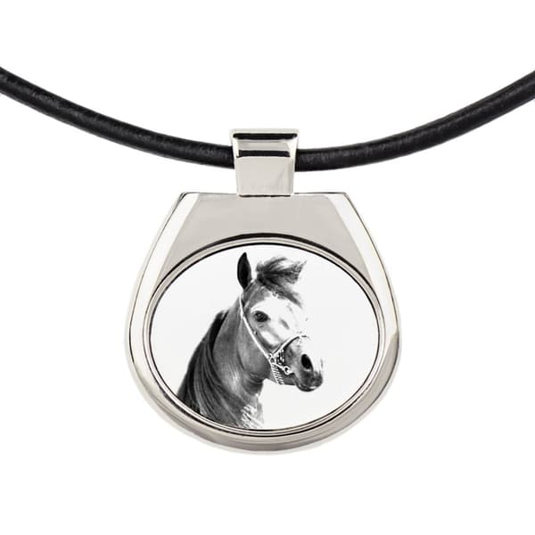Arabisk häst - halsband med häst, personligt hänge med foto, unikt halsband för kvinnor och män av Art-Dog
