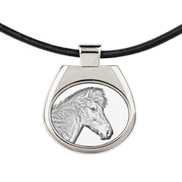 Islandshäst - halsband med häst, personligt hänge med foto, unikt halsband för kvinnor och män av Art-Dog