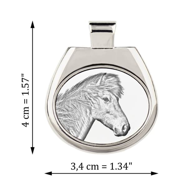 Islandshäst - halsband med häst, personligt hänge med foto, unikt halsband för kvinnor och män av Art-Dog
