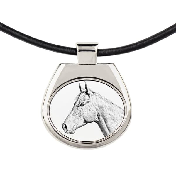 Holstein-hevonen - kaulakoru hevosella, persoonallinen riipus valokuvalla, ainutlaatuinen kaulakoru naisille ja miehille Art-Dogilta