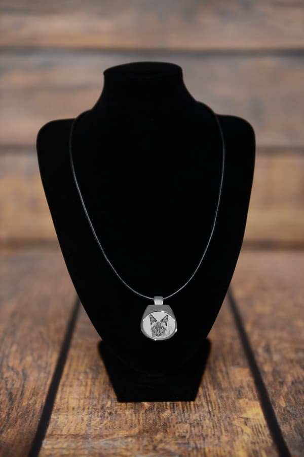 Siames - halsband med en katt, personligt hänge med foto, unikt halsband för kvinnor och män av Art-Dog