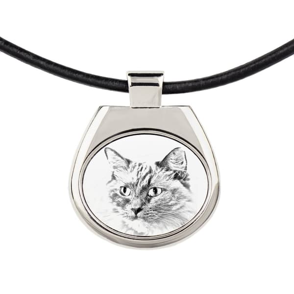 Ragdoll - halsband med en katt, personligt hänge med foto, unikt halsband för kvinnor och män av Art-Dog