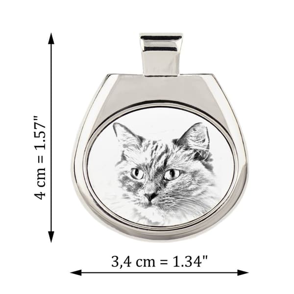 Ragdoll - halsband med en katt, personligt hänge med foto, unikt halsband för kvinnor och män av Art-Dog