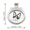 Miniatyrbild 2 av 7: Snösko - halsband med en katt, personligt hänge med foto, unikt halsband för kvinnor och män av Art-Dog