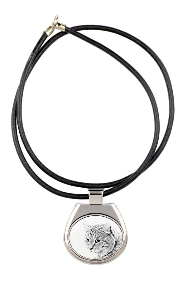 Mountain lodjur - halsband med en katt, personligt hänge med foto, unikt halsband för kvinnor och män av Art-Dog