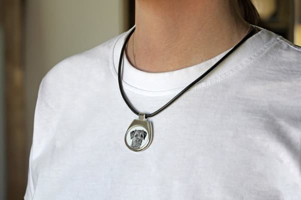 Border Terrier - halsband med hund, personligt hänge med foto, unikt halsband för kvinnor och män av Art-Dog